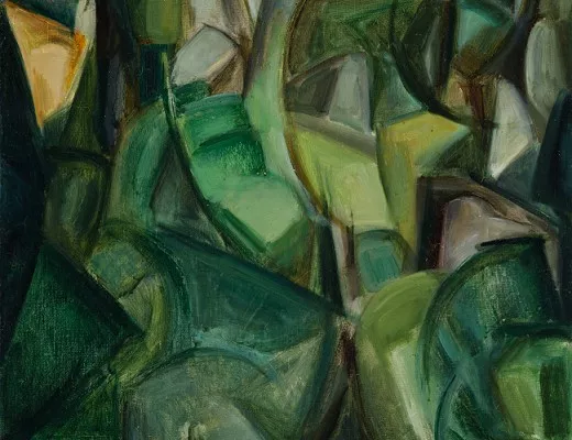 Paysage cubiste, études d’arbres